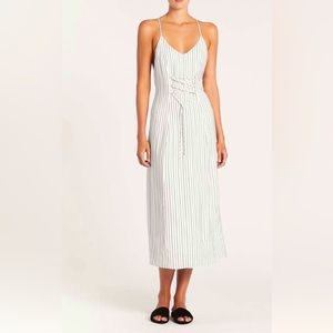 J Brand Adeline White Slip Maxi Dress